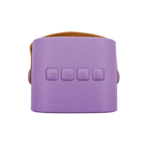 Wiederaufladbarer kabelloser Lautsprecher und Mikrofon – Purple Pastel