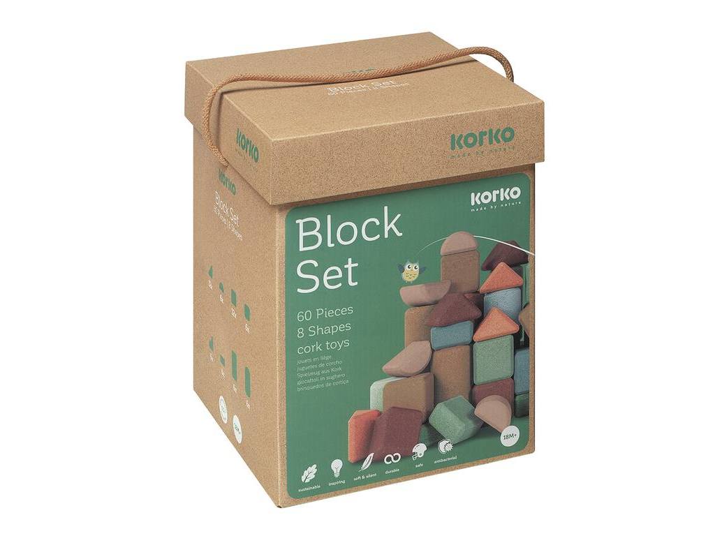 Bausteine aus Kork 60 Stück