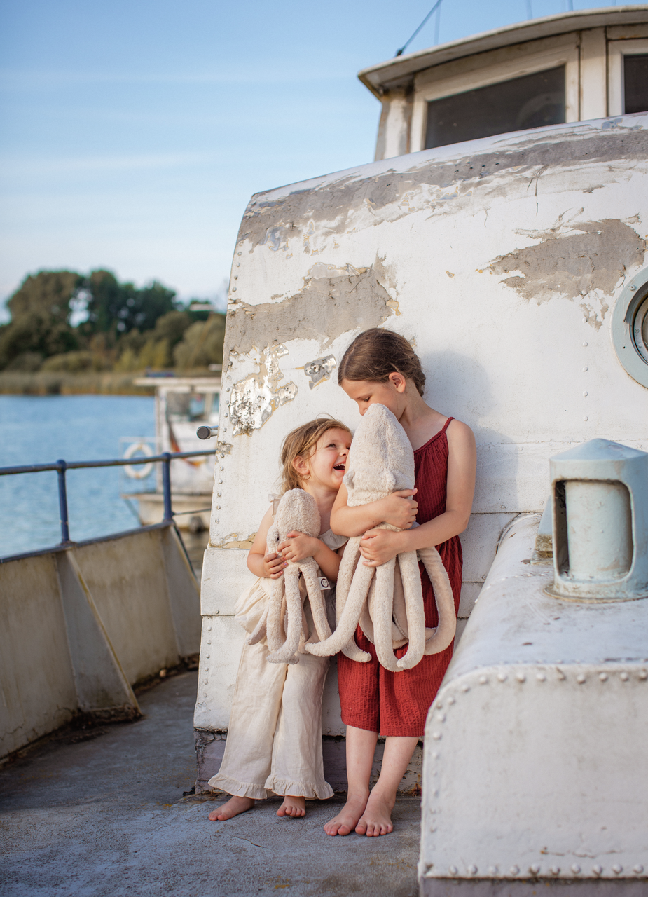 Kuscheltier & Wärmekissen Oktopus klein puder