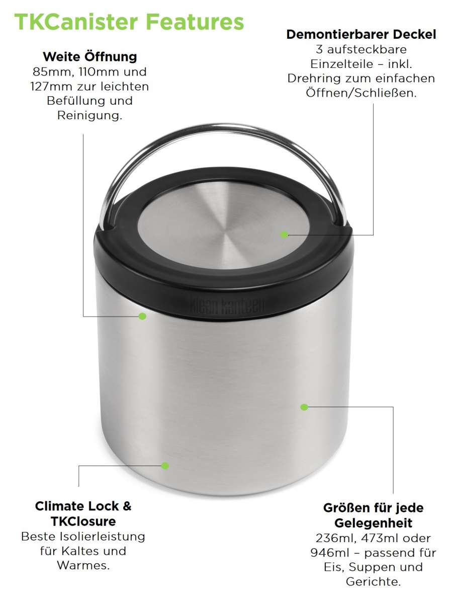Edelstahl Isolierbehälter TKCanister 236ml