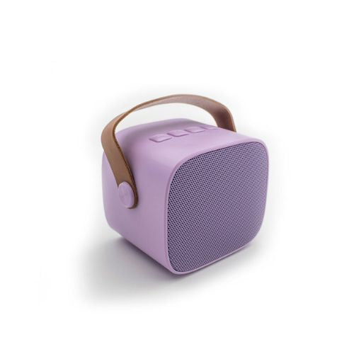 Wiederaufladbarer kabelloser Lautsprecher und Mikrofon – Purple Pastel