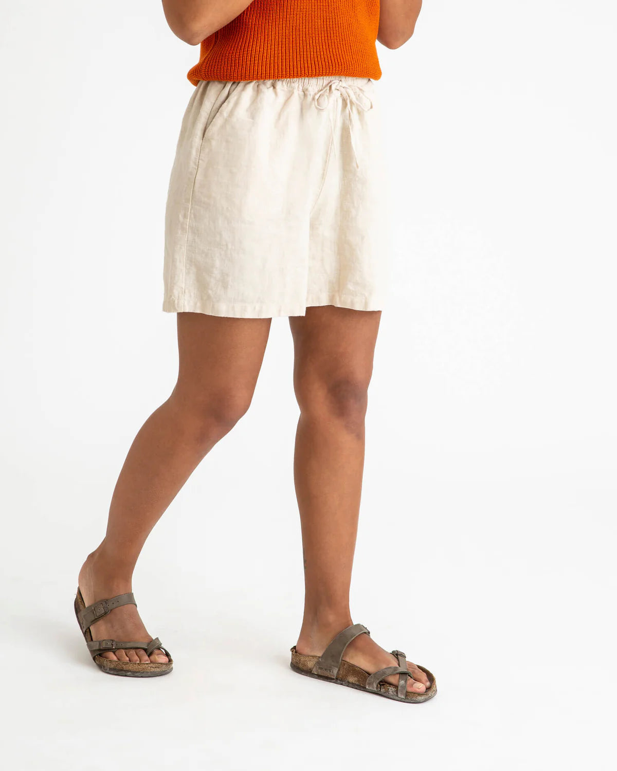 Shorts aus Leinen