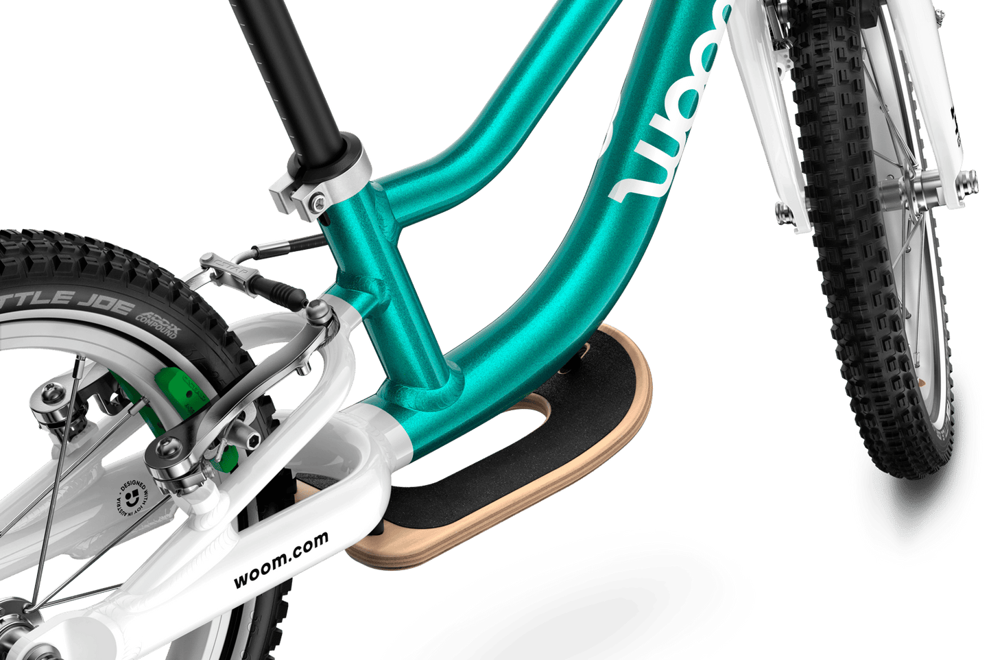 Woom Go 1 Laufrad Metallic Turquoise
