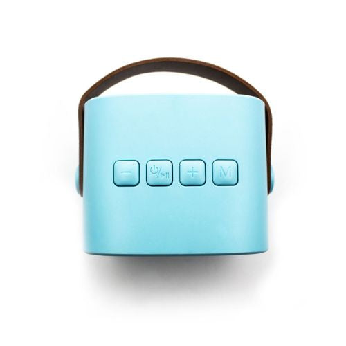 Wiederaufladbarer kabelloser Lautsprecher und Mikrofon – Blue Pastel