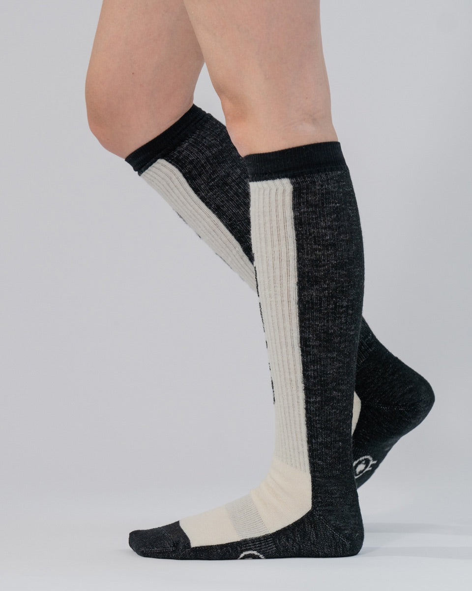 Skisocken aus Merinowolle - Maxi