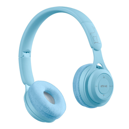 Kabelloser Bluetooth-Kopfhörer für Kinder – Blue Pastel