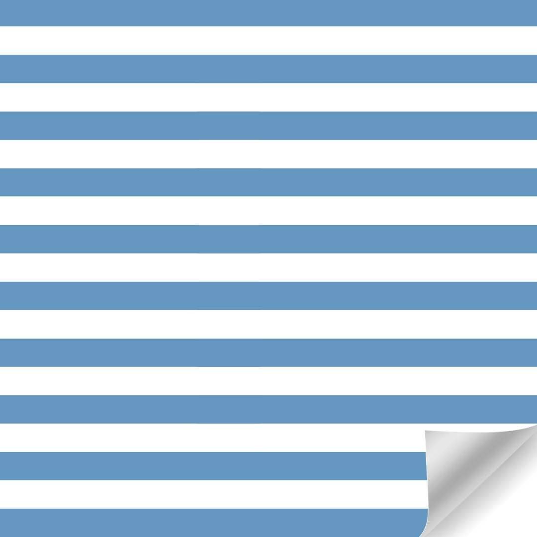 Papierrolle – Streifen Blau – 50cm x 100m