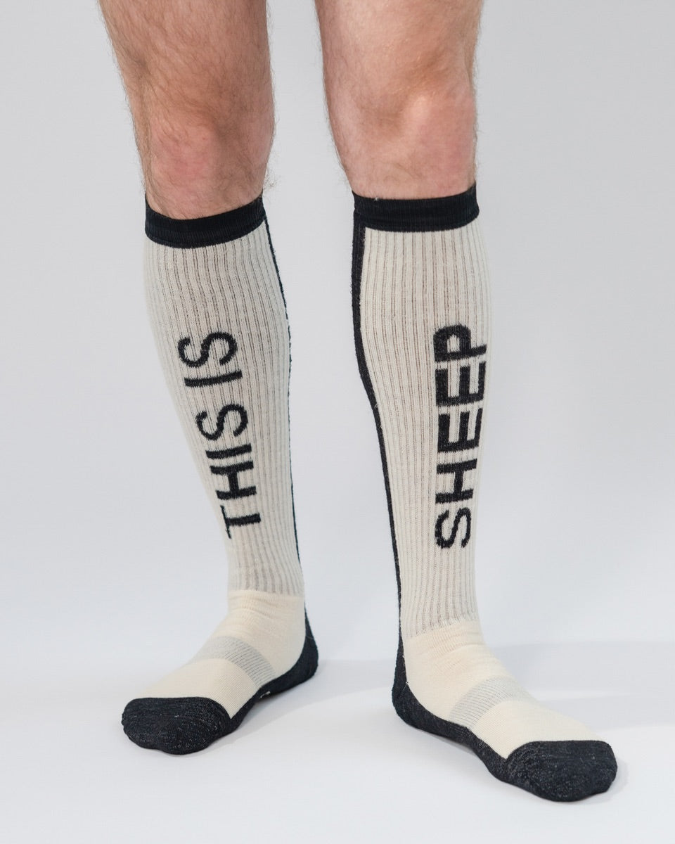 Skisocken aus Merinowolle - Maxi