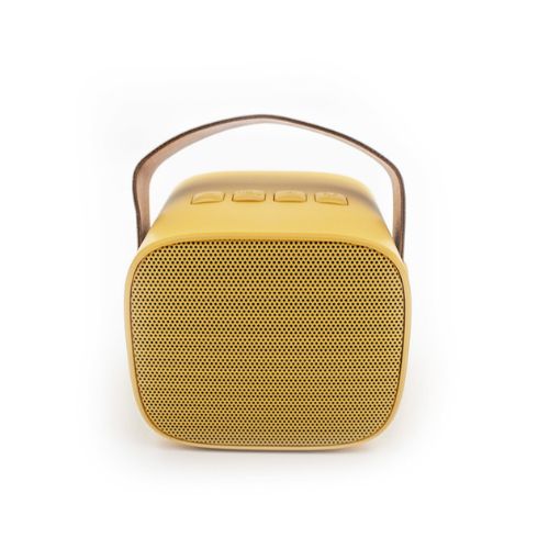 Wiederaufladbarer kabelloser Lautsprecher und Mikrofon – Yellow Pastel