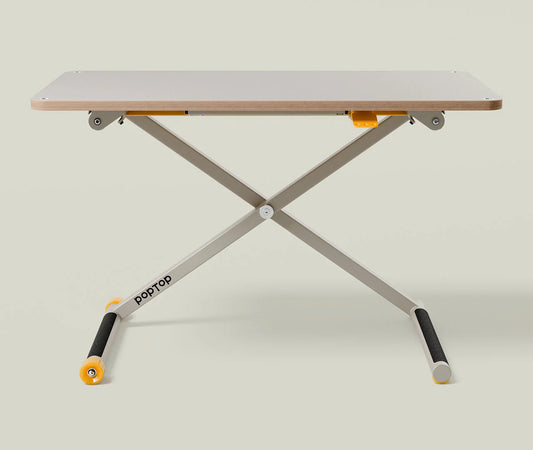 Kinderschreibtisch höhenverstellbarer grau