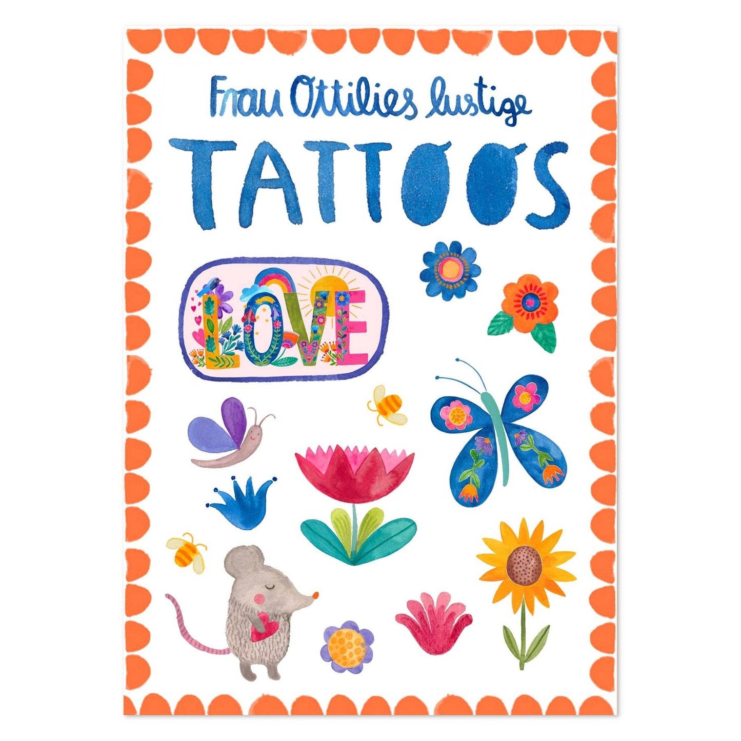 Kindertattoos *Blumen & Liebe*