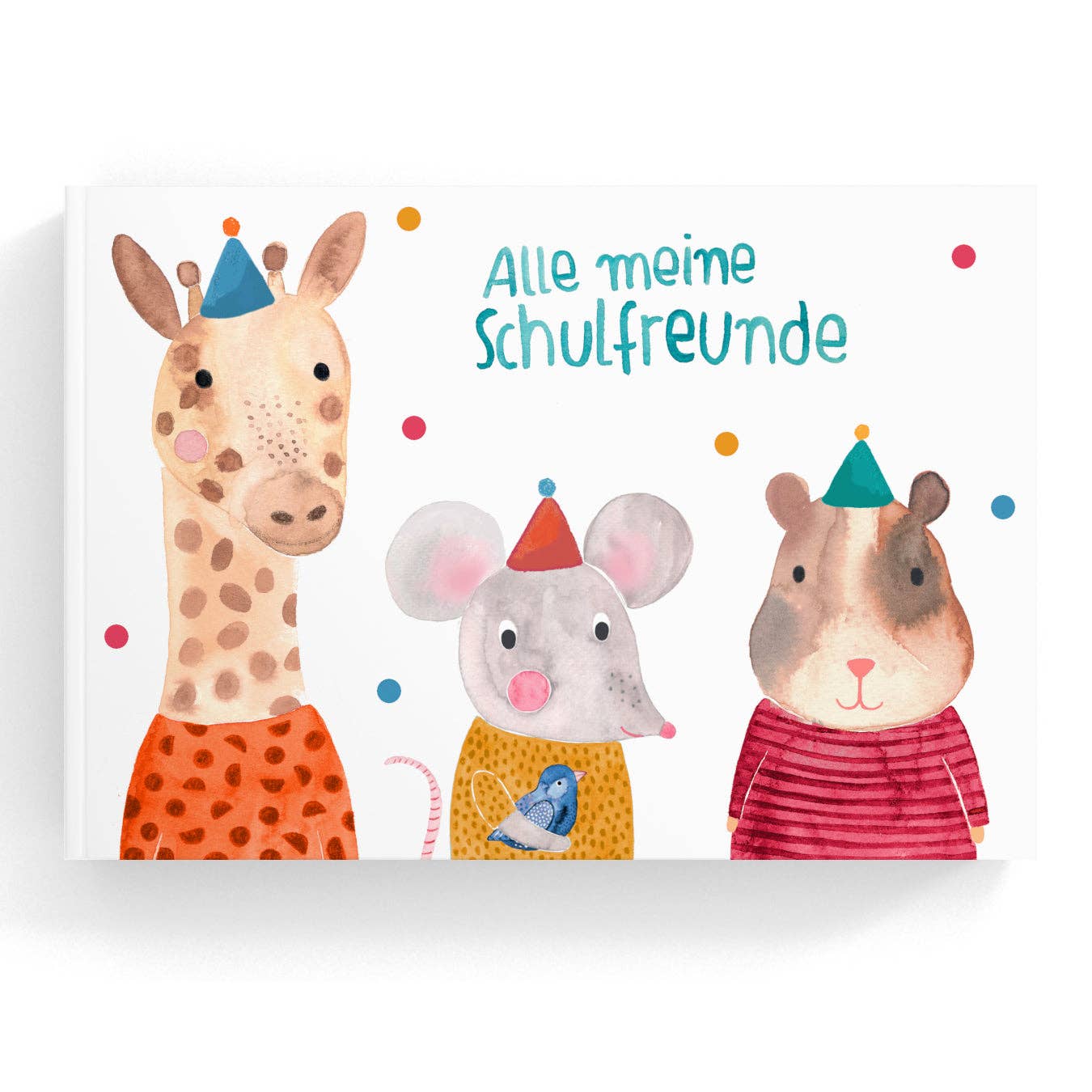 Freundebuch *Alle meine Schulfreunde* (VE=3) mit Giraffe, Maus & Hamster