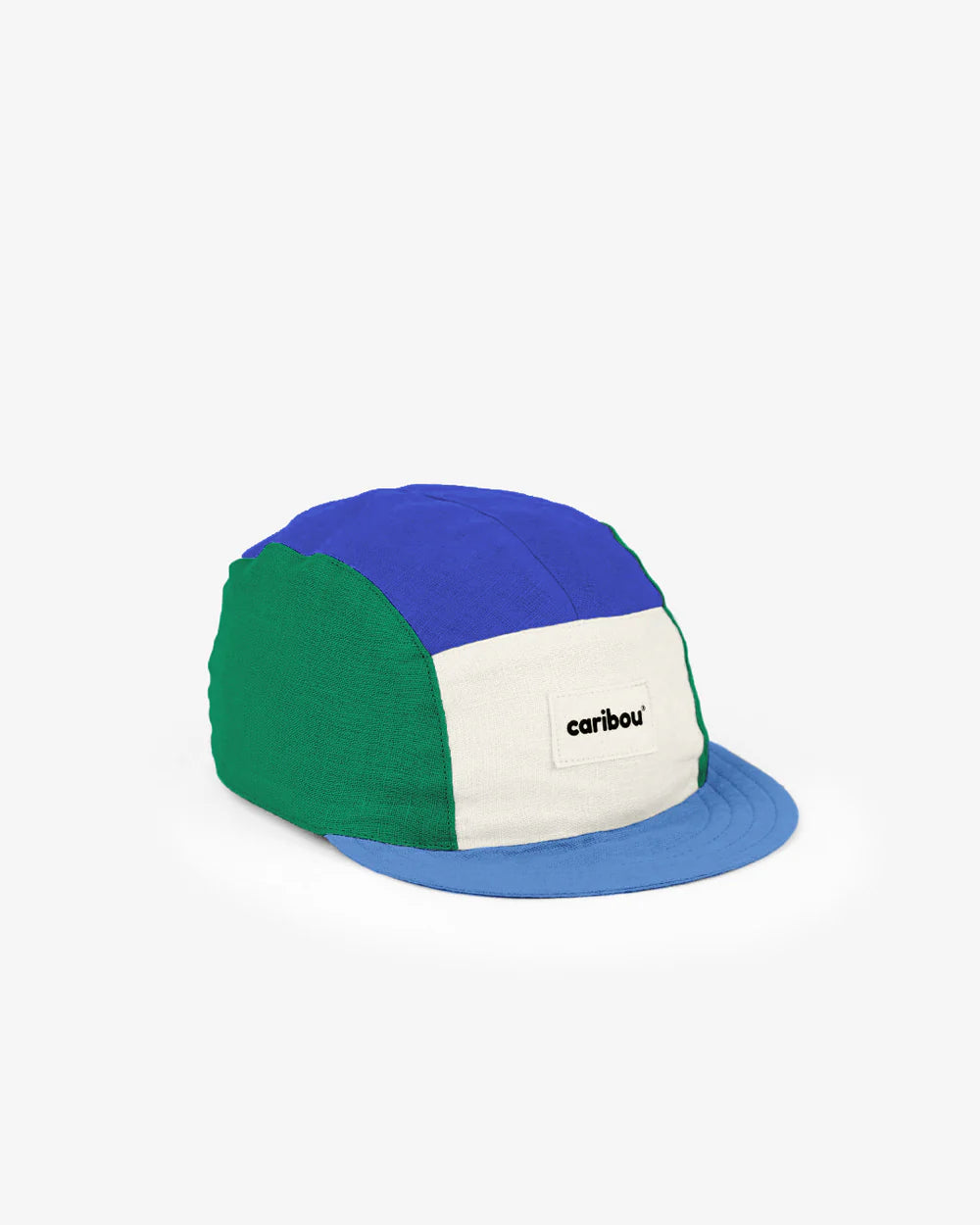 Cap 100% Leinen blue/ green