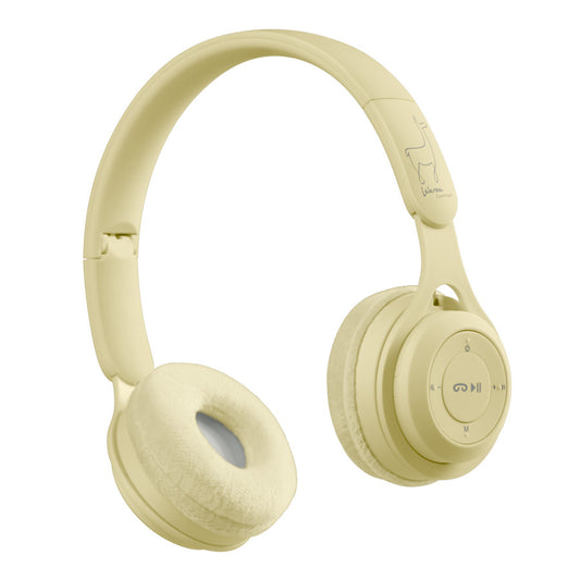 Kabelloser Bluetooth-Kopfhörer für Kinder – Yellow Pastel